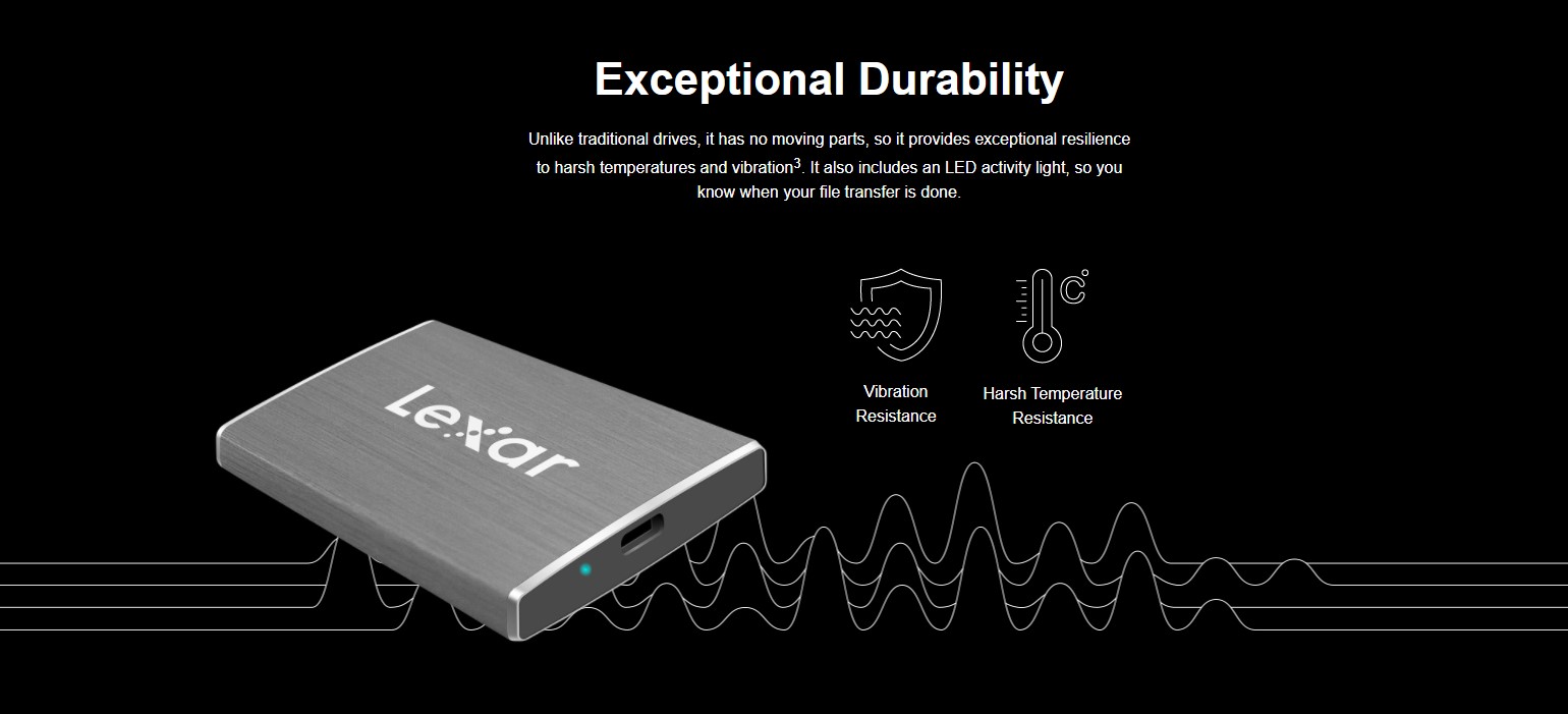 Ổ Cứng Di Động SSD 512GB Lexar SL100512RB